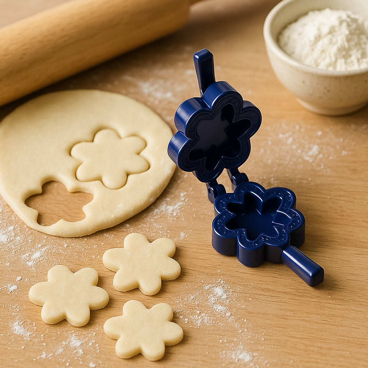 Assorted plastic snack mould set with various shapes for festive treats. Main image