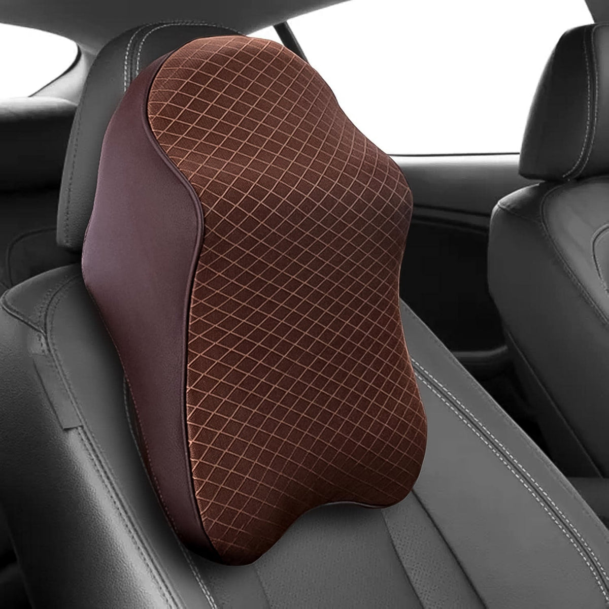 Memory Foam Car Neck Pillow providing ergonomic neck support for comfortable driving. Main image