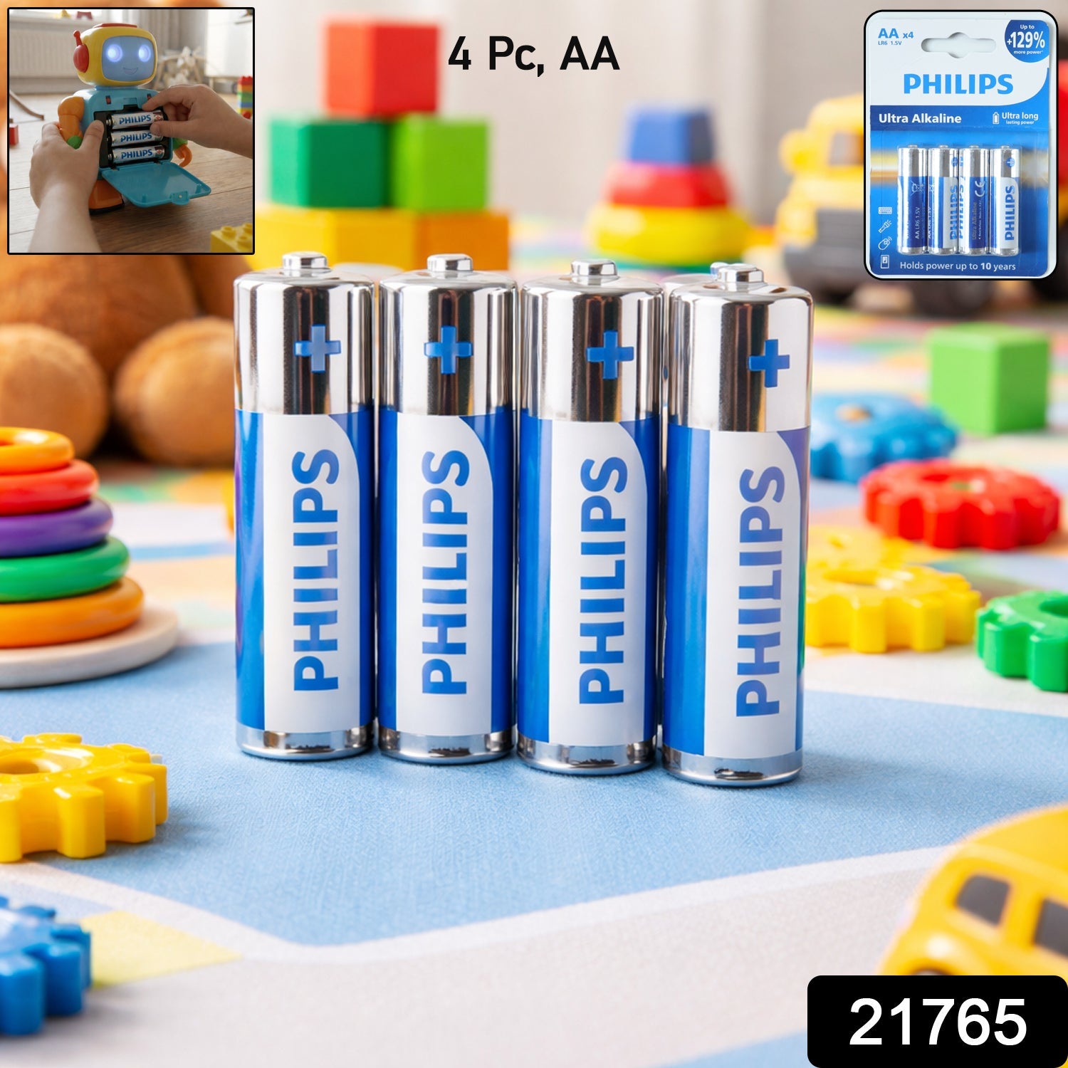 AA Alkaline Batteries – Long-Lasting Reliable Power Pack (4 Pc) Secondary image