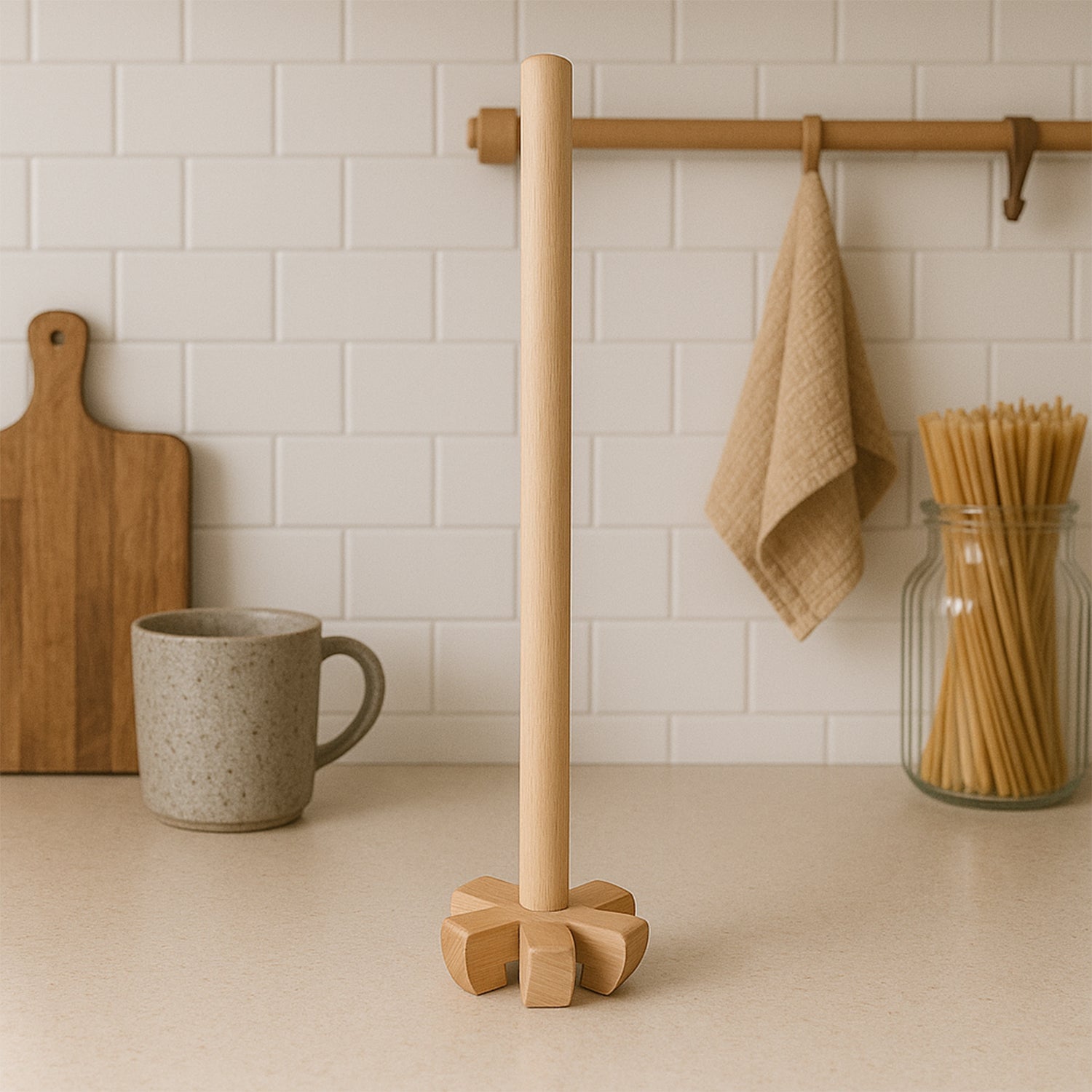 Wooden Blender – Durable & Easy Grip for Kitchen | Dabster Secondary image