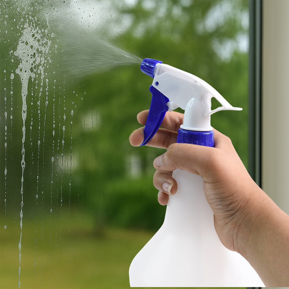1L plastic trigger spray bottle with ergonomic design for multipurpose use Main image