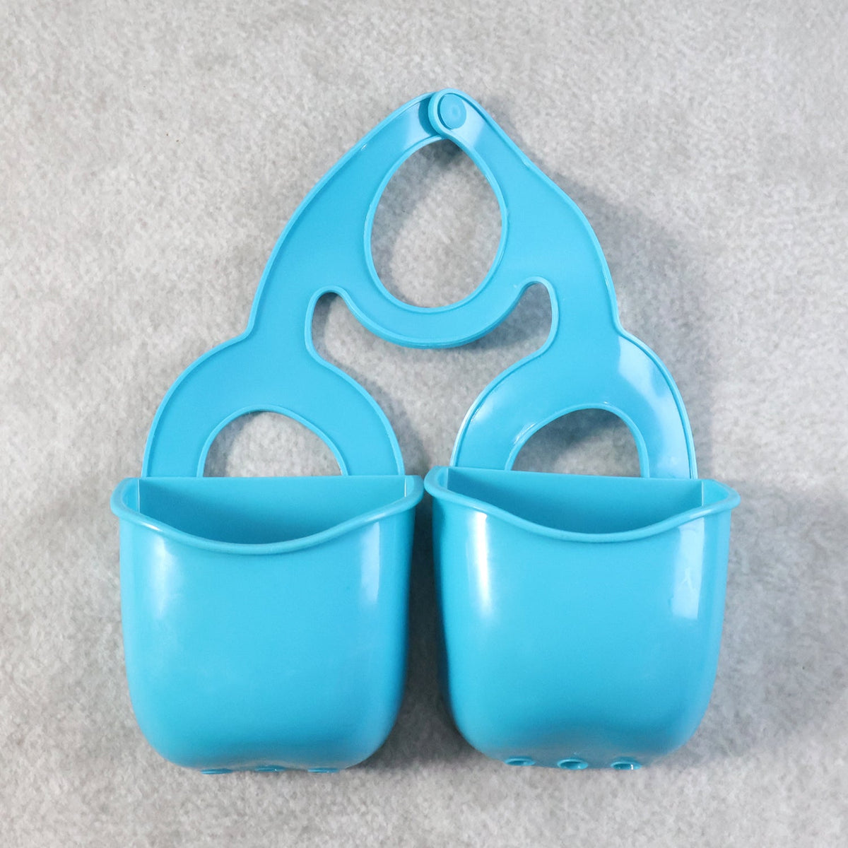 Double Layer Sink Hanging Storage Basket hung on faucet for organized kitchen Main image