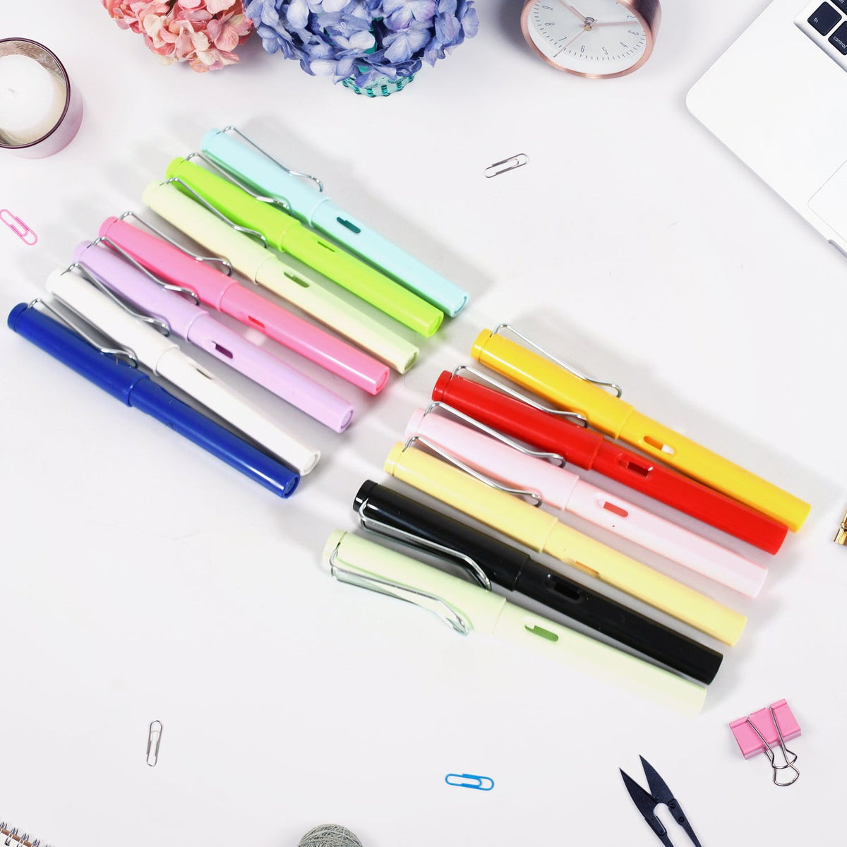 Everlasting magic pencil with inkless metal tip and replaceable eraser in mixed colors Main image