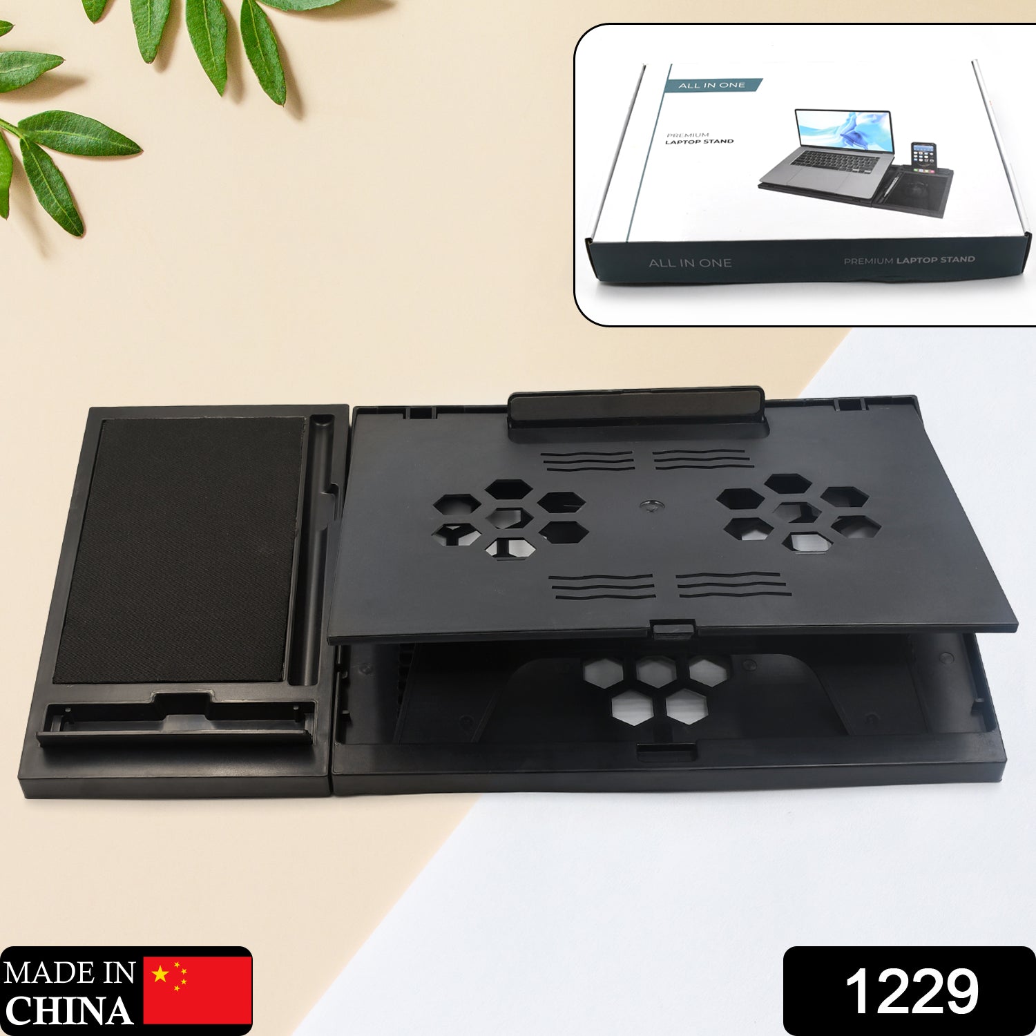 Foldable Laptop Stand – Ergonomic & Portable for Desks | Desk Crew Secondary image