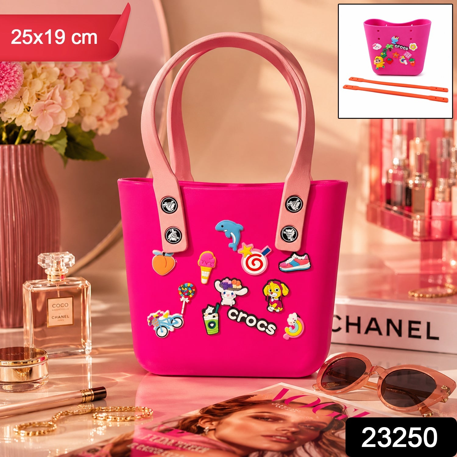 Buy Crocs-Inspired Tote Bag – Spacious & Trendy for Women & Girls Secondary image