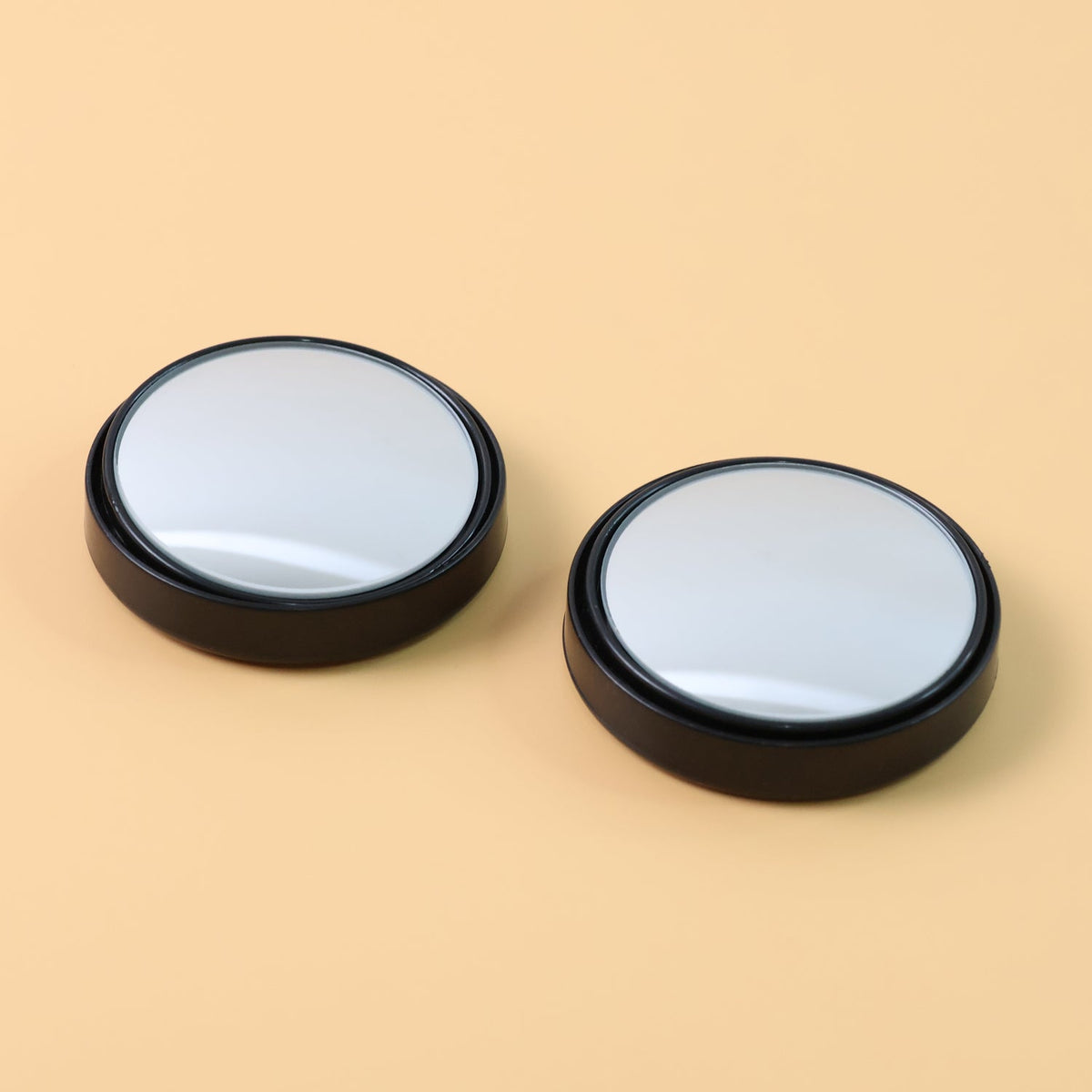 Set of two car blind spot convex side mirrors for enhanced safety Main image