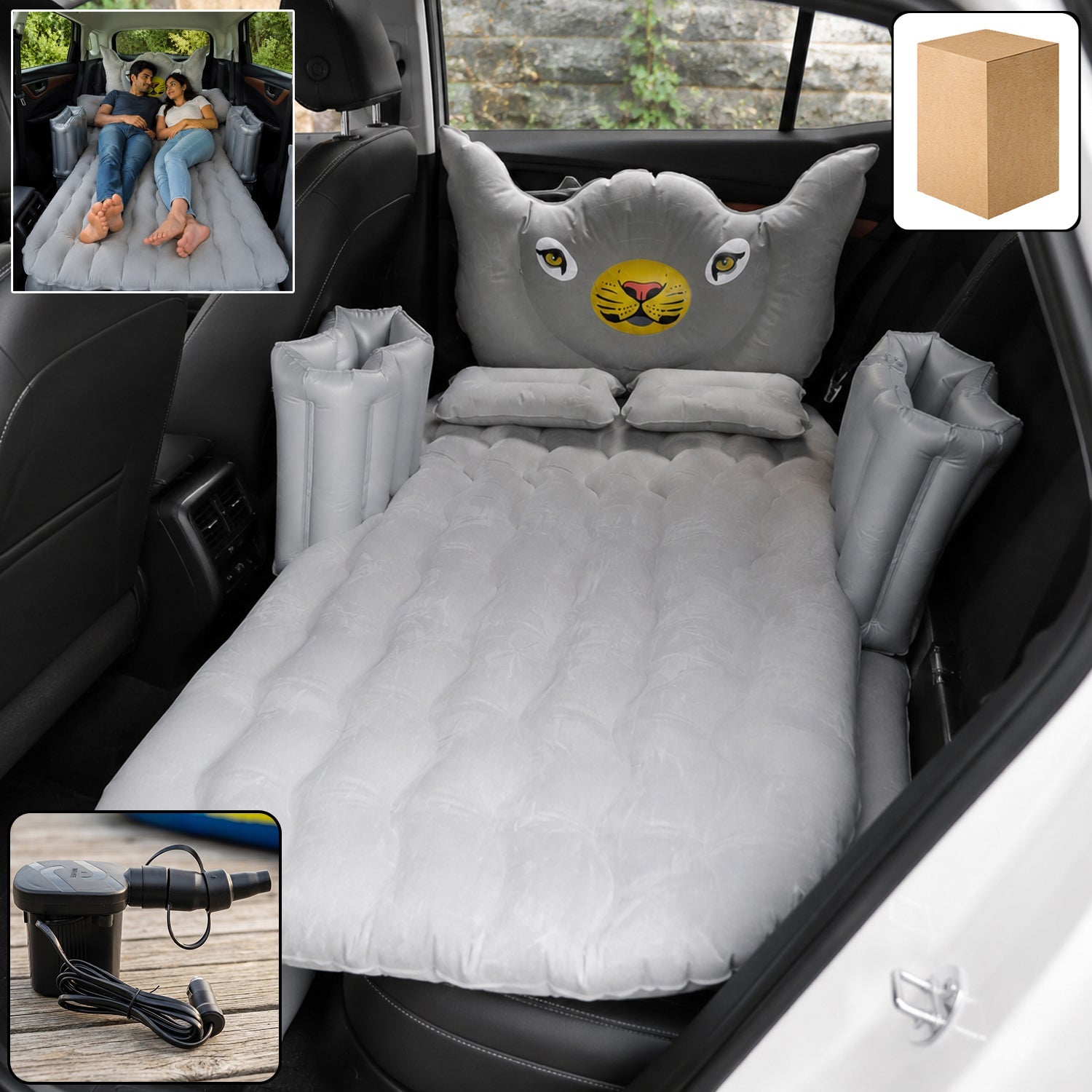 Car Air Mattress Bed Set – Portable, Quick-Inflate Travel Bed, Car Sofa Secondary image