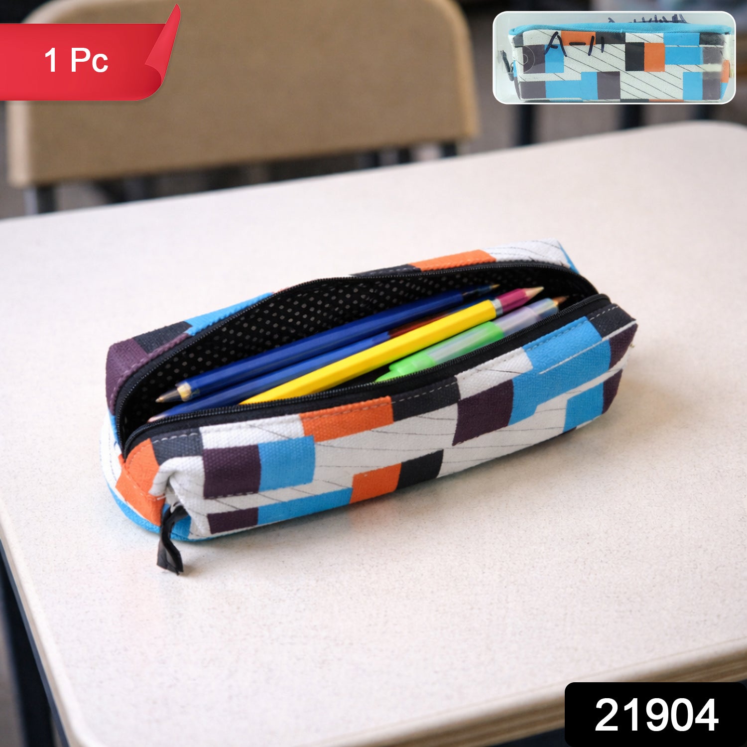 Zipper Pencil Pouch – Durable & Stylish Stationery Organizer Secondary image