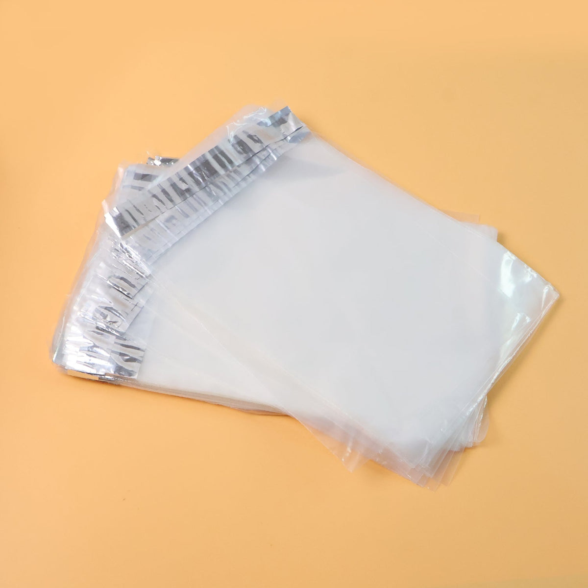 Courier polybag 8x11 inch showing self-adhesive flap for secure sealing Main image