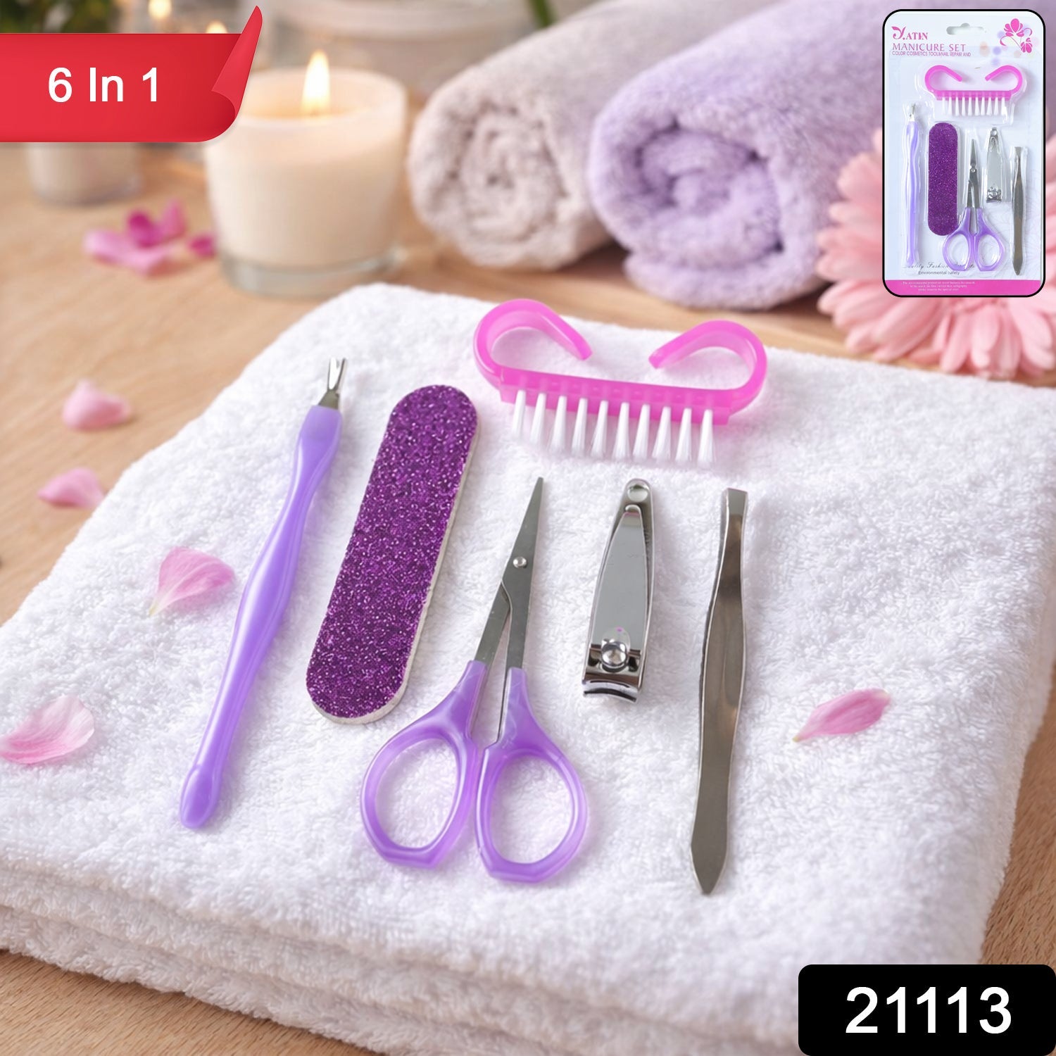 6 In 1 Nail Care Kit – Complete Grooming & Travel Set Secondary image