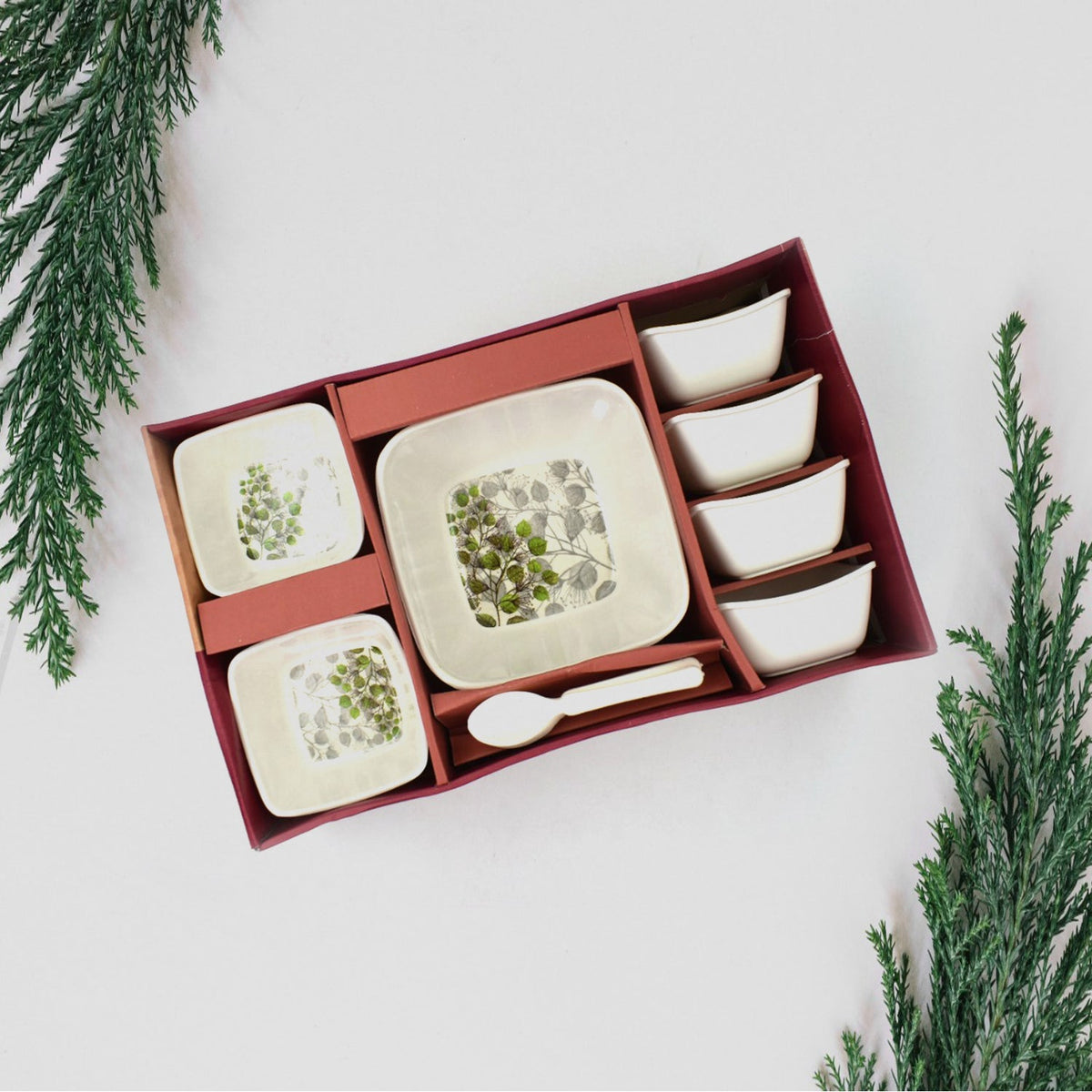 A shiny 13-piece Pudding Serving Set neatly arranged on a white background. Main image