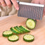Quickslice Stainless Steel Crinkle Cutter Knife for Salad