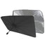 Foldable Car Windshield Sunshade reflecting sunlight for heat protection.