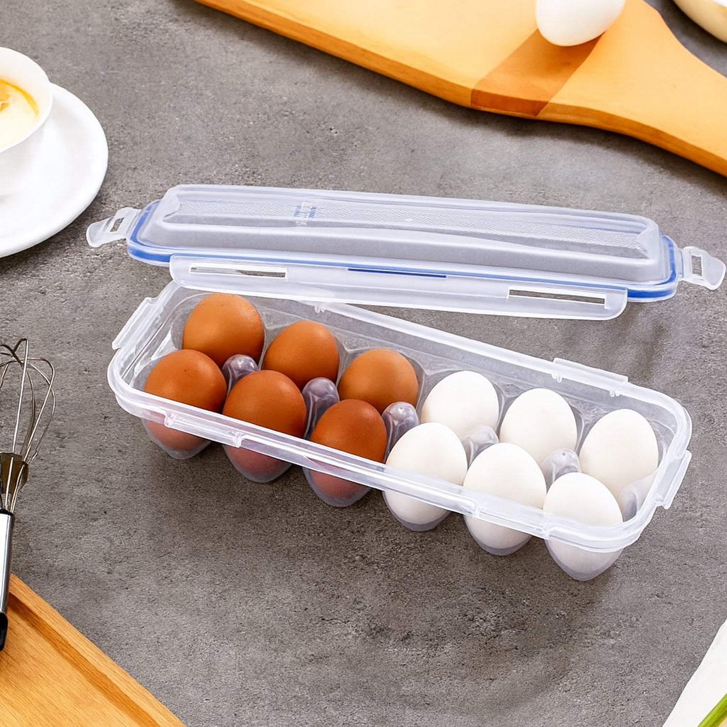 Egg Storage Box – 12-Grid Airtight Refrigerator Organizer Secondary image