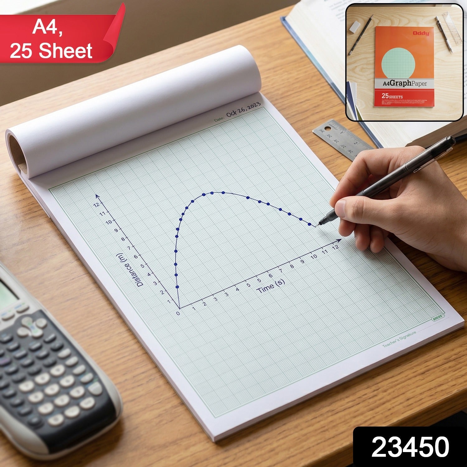 A4 Graph Paper Pad – Precise 1mm Square Grid for Technical & Academic Use Secondary image