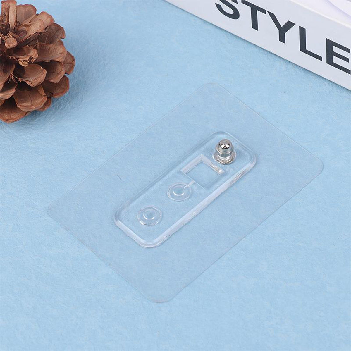 Strong adhesive plastic wall hook hanger for versatile use Main image