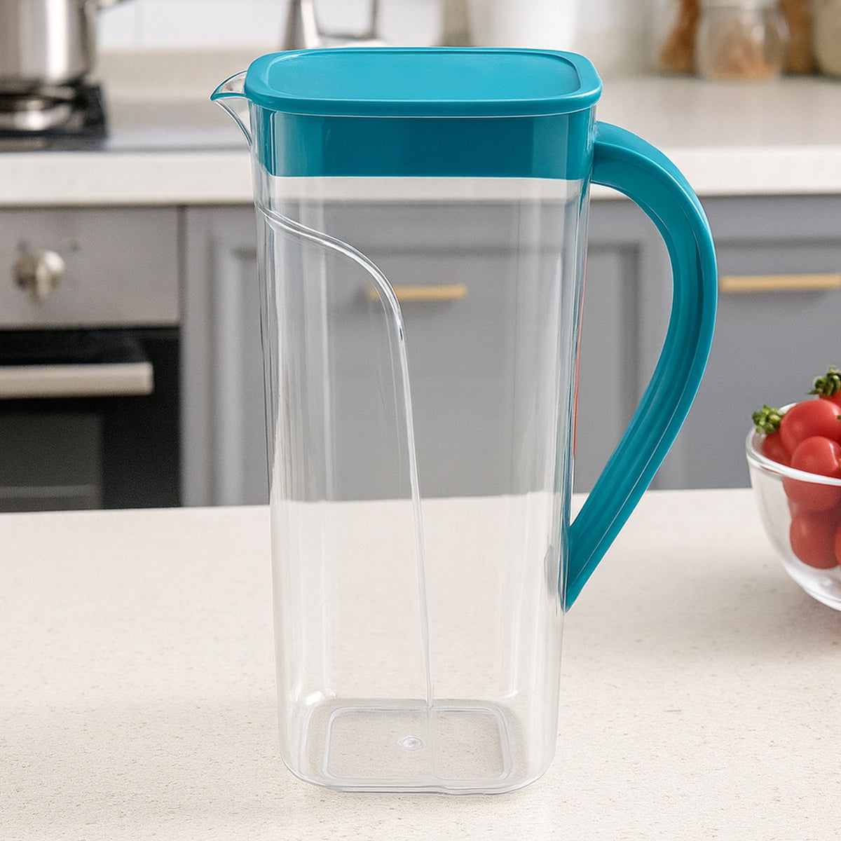 Plastic juice jug 1500ml with leakproof lid and ergonomic handle Main image