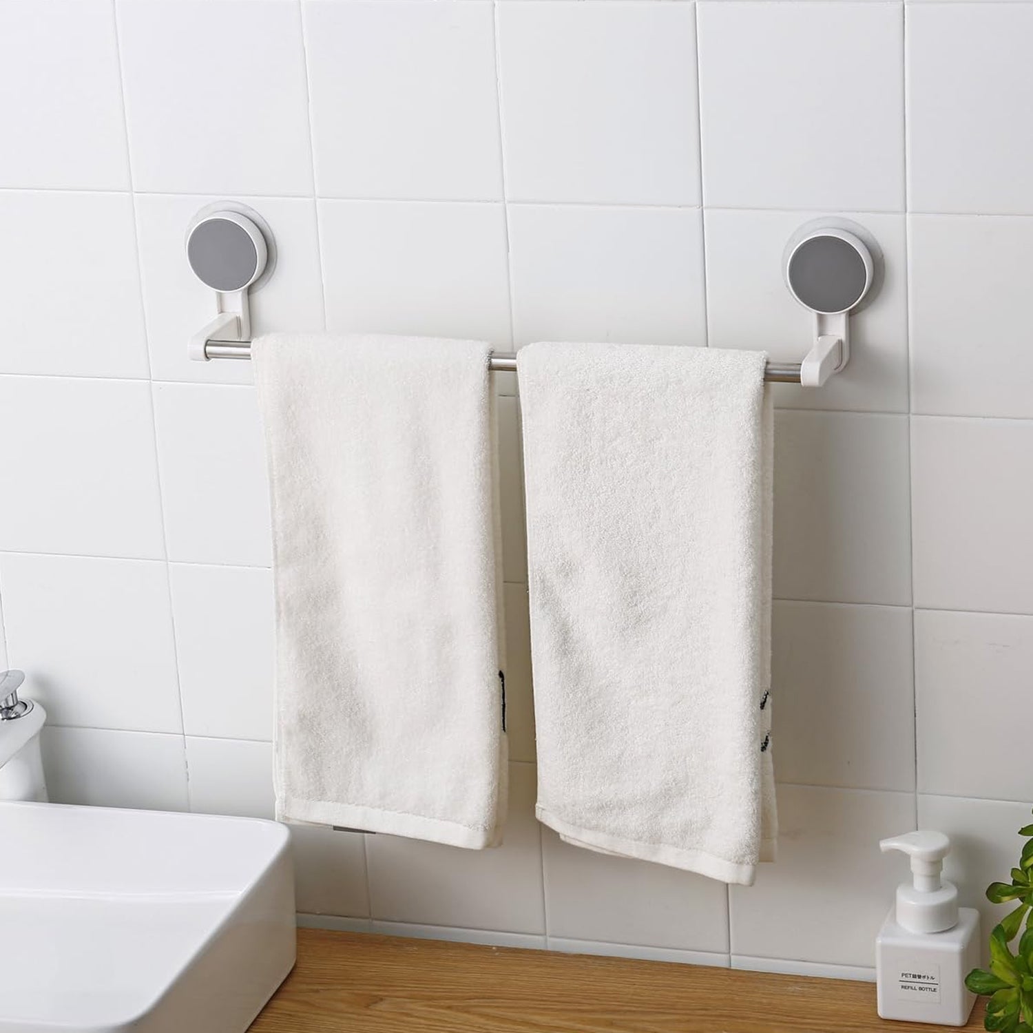 Self-Adhesive Towel Rod – Rust-Resistant & Drill-Free Installation Secondary image