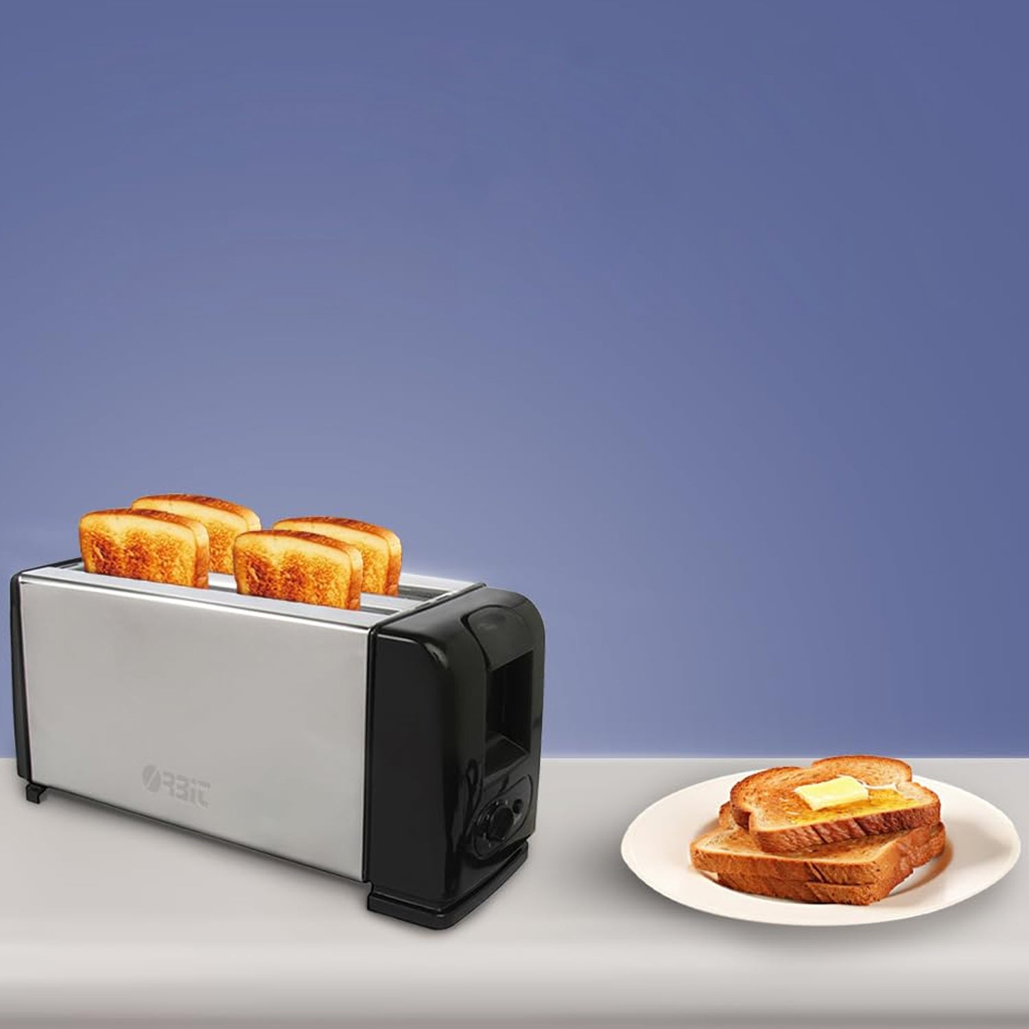 Pop-Up Toaster 1200W – 4-Slice Adjustable Browning Stainless Steel Secondary image