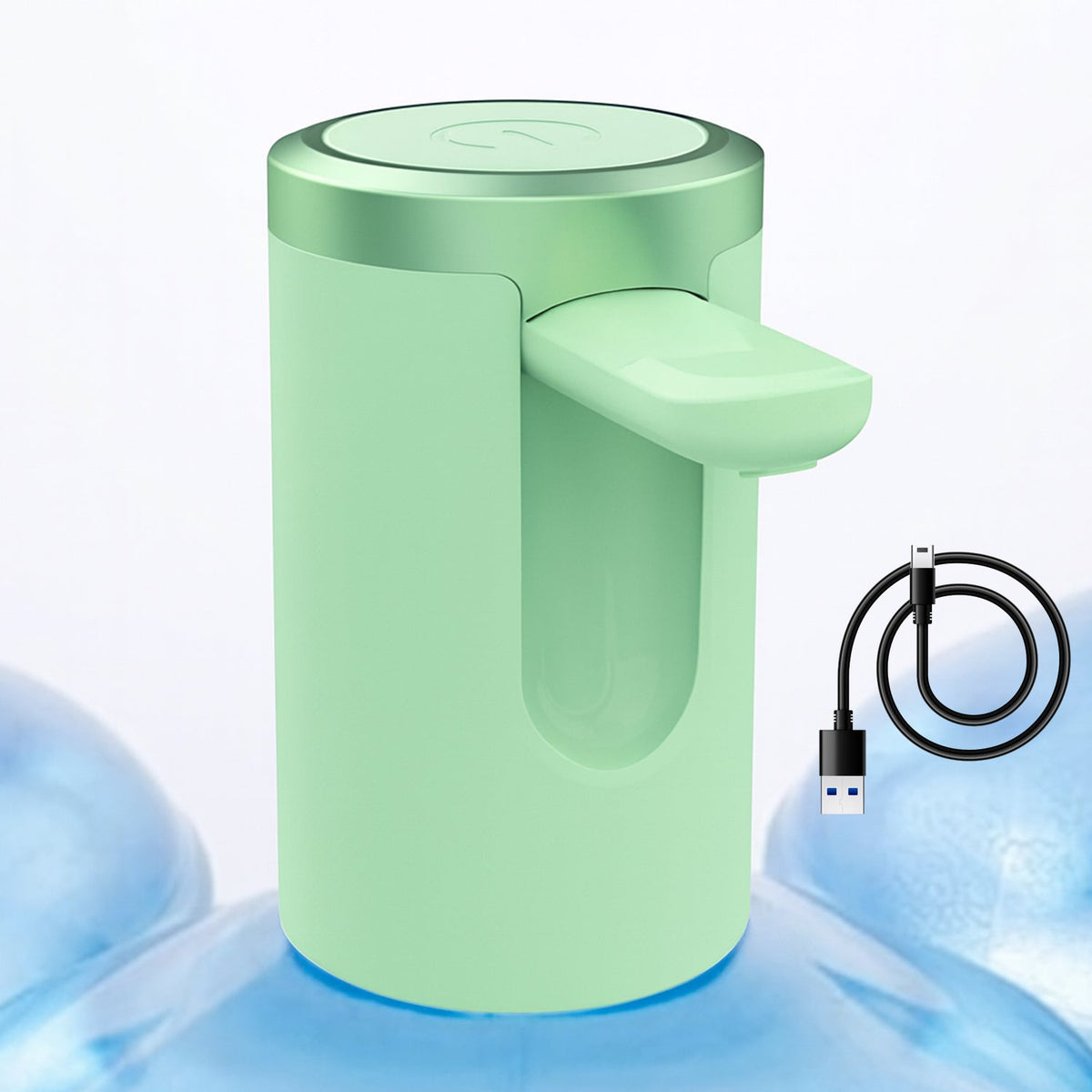 Front view of the Own Hydrate automatic water dispenser on a countertop. Main image