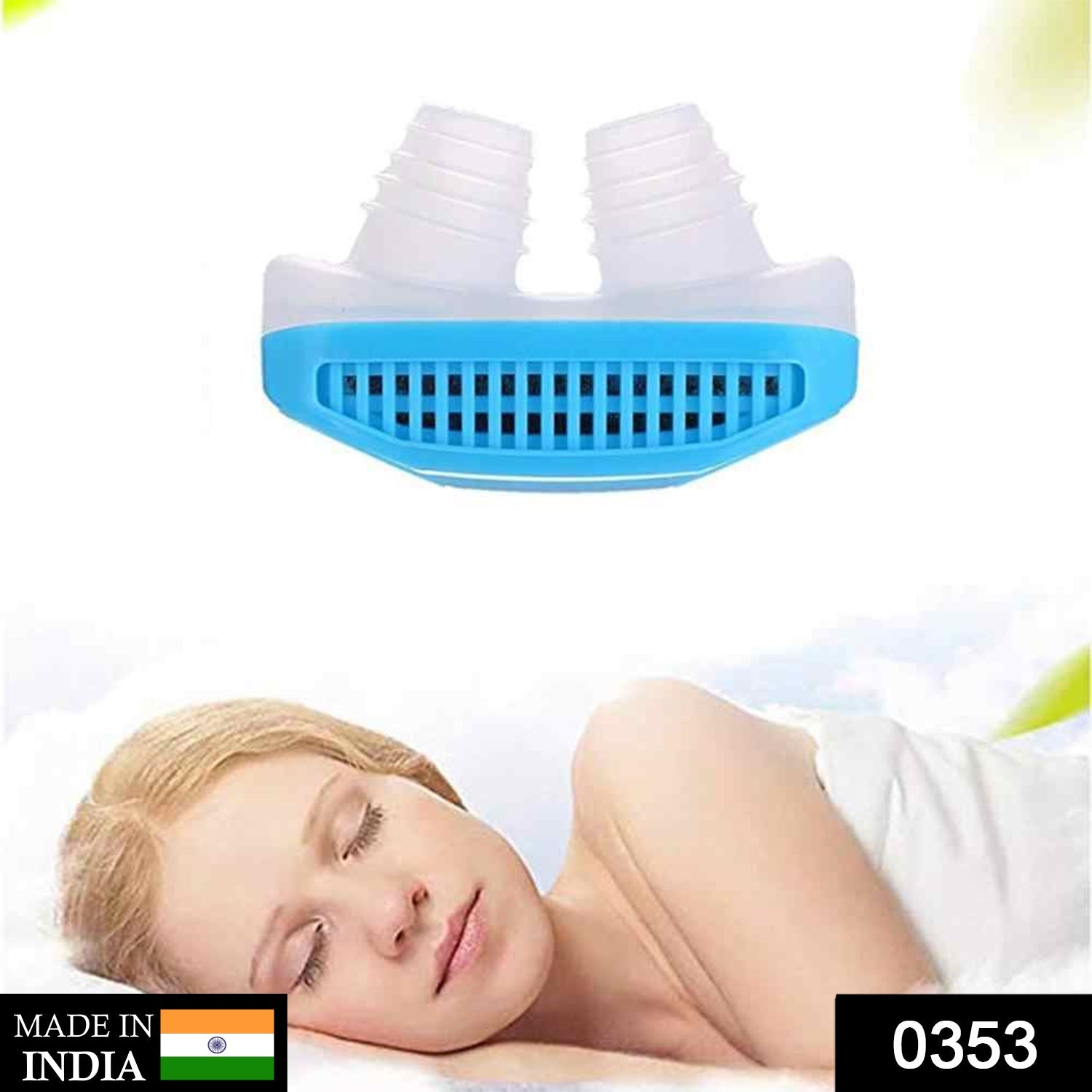 Anti-Snoring Nose Clip – 2-in-1 Air Purifier for Better Sleep | Velvet Wellness Secondary image