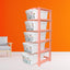 Plastic storage drawer with 5 large layers for home organization