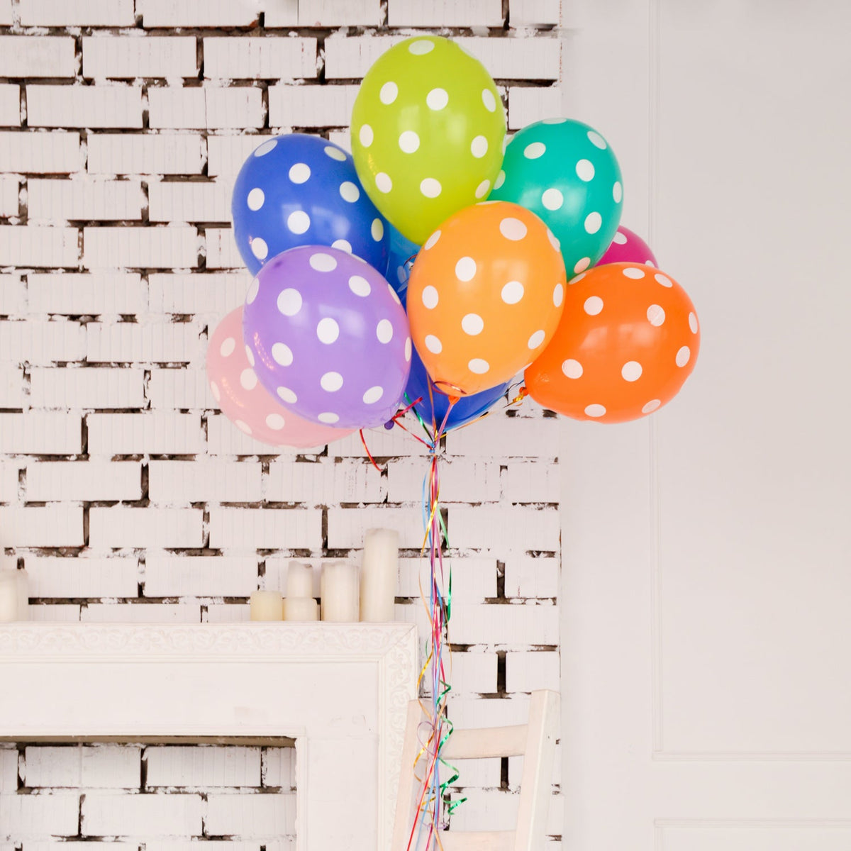 Vibrant multicolor Party Balloons arranged for a festive celebration. Main image