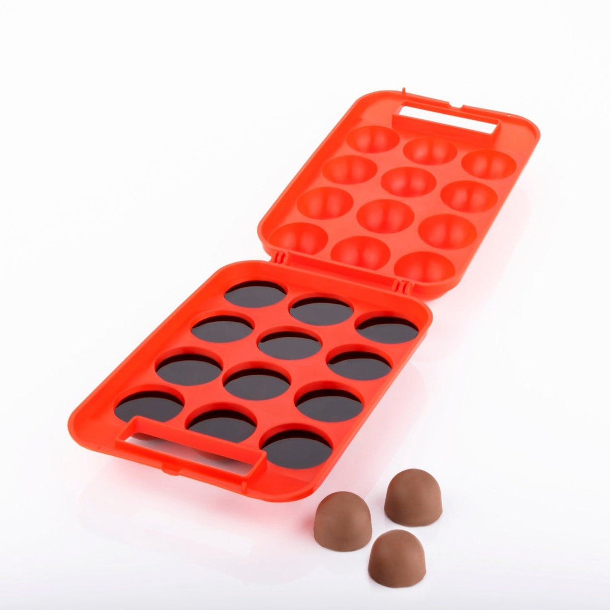 Durable plastic egg carrier box for safe storage. Main image