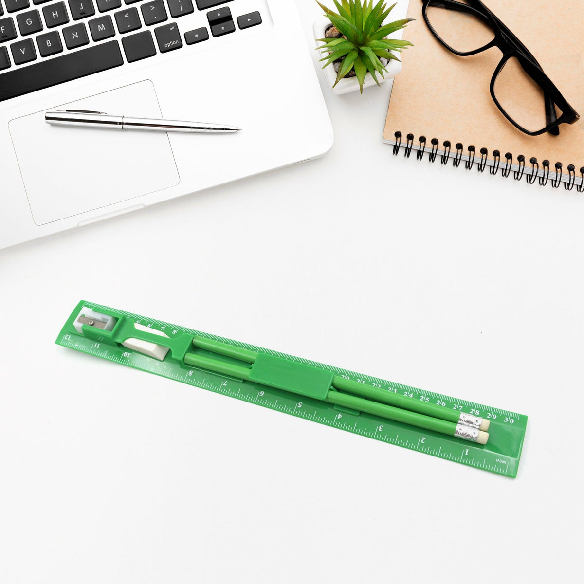 5-piece school supply set neatly arranged for students. Main image