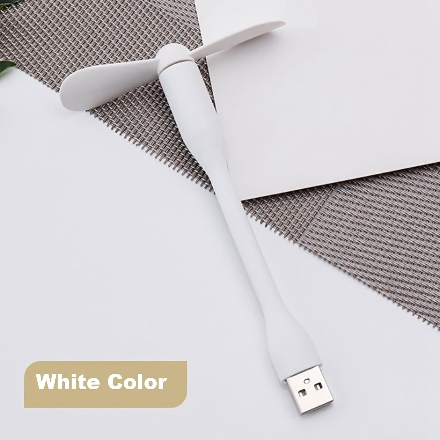 Portable USB Fan, Light & 3-Port Hub Combo for Laptops | Deskrova Secondary image