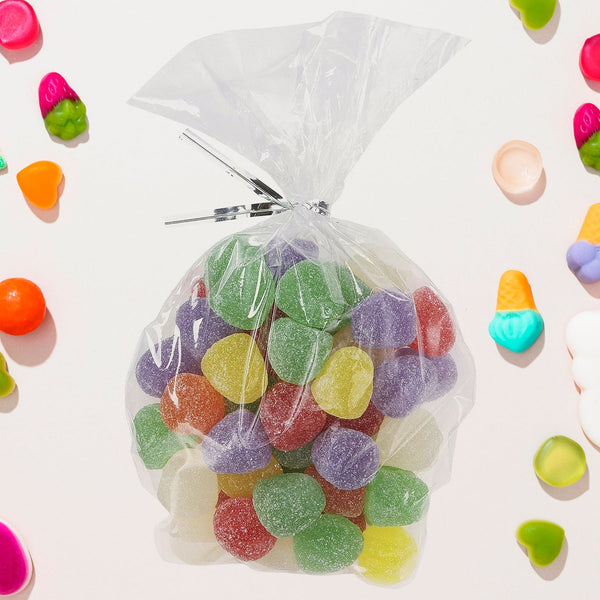 High-quality clear food packaging bags showcasing cupcakes clearly