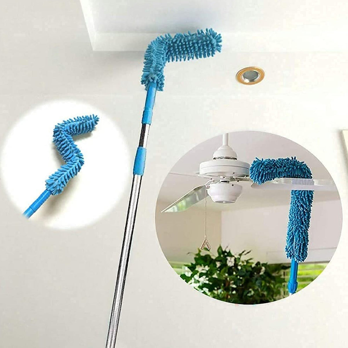 Garth's adjustable dust brush folded for compact storage. Main image