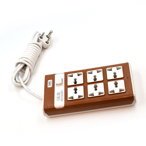 Front view of the Indo Glow extension board with all its outlets.