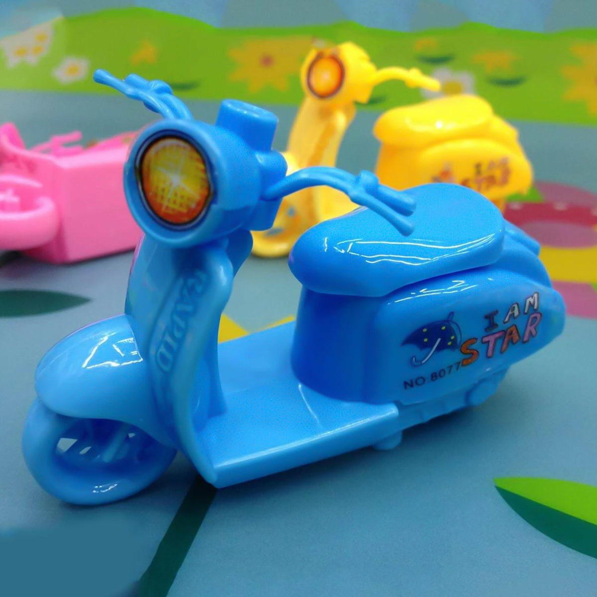 Side view of durable bike shaped pencil sharpener with creative design Main image