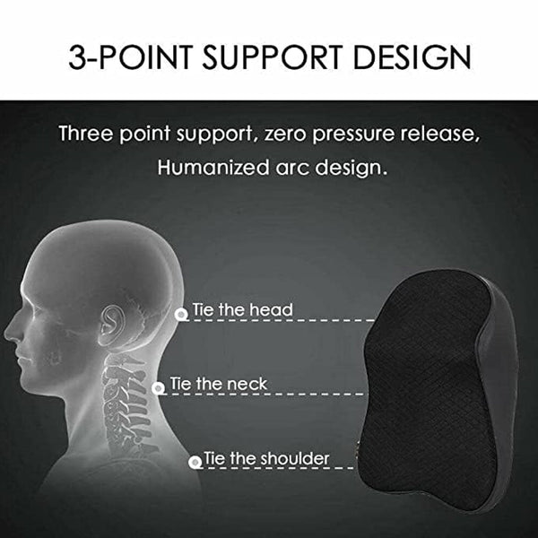 Memory foam car neck support cushion for long-distance comfort
