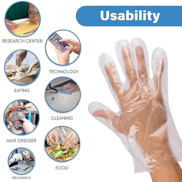 BioGlove branded disposable kitchen hand glove showing eco-friendly feature