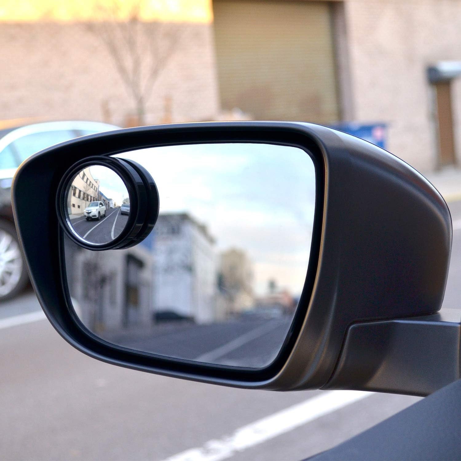 Car Blind Spot Mirror – HD Convex Frameless (2-Pack) | Velvet Wheels Secondary image