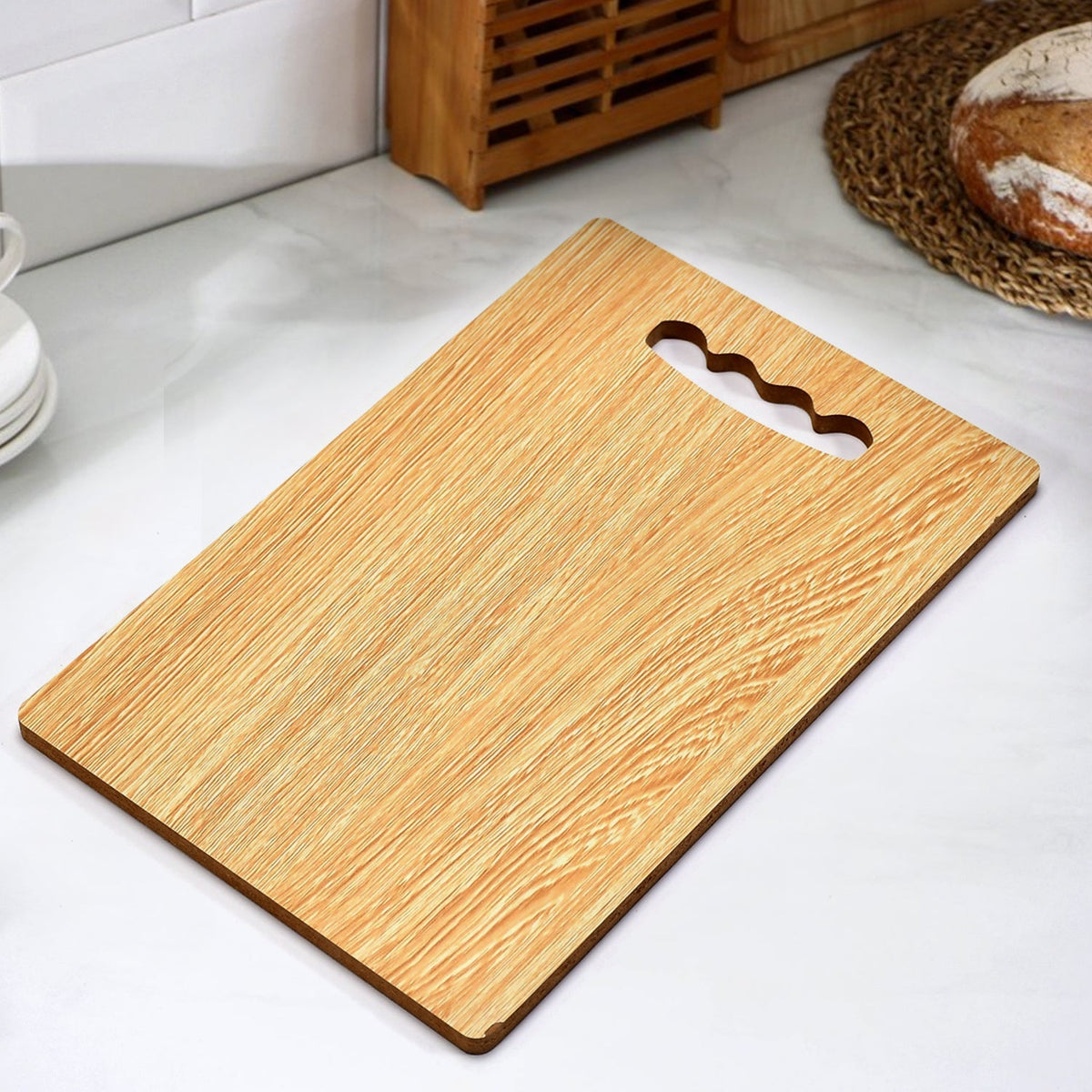 Durable wooden chopping board for vegetables and fruits. Main image