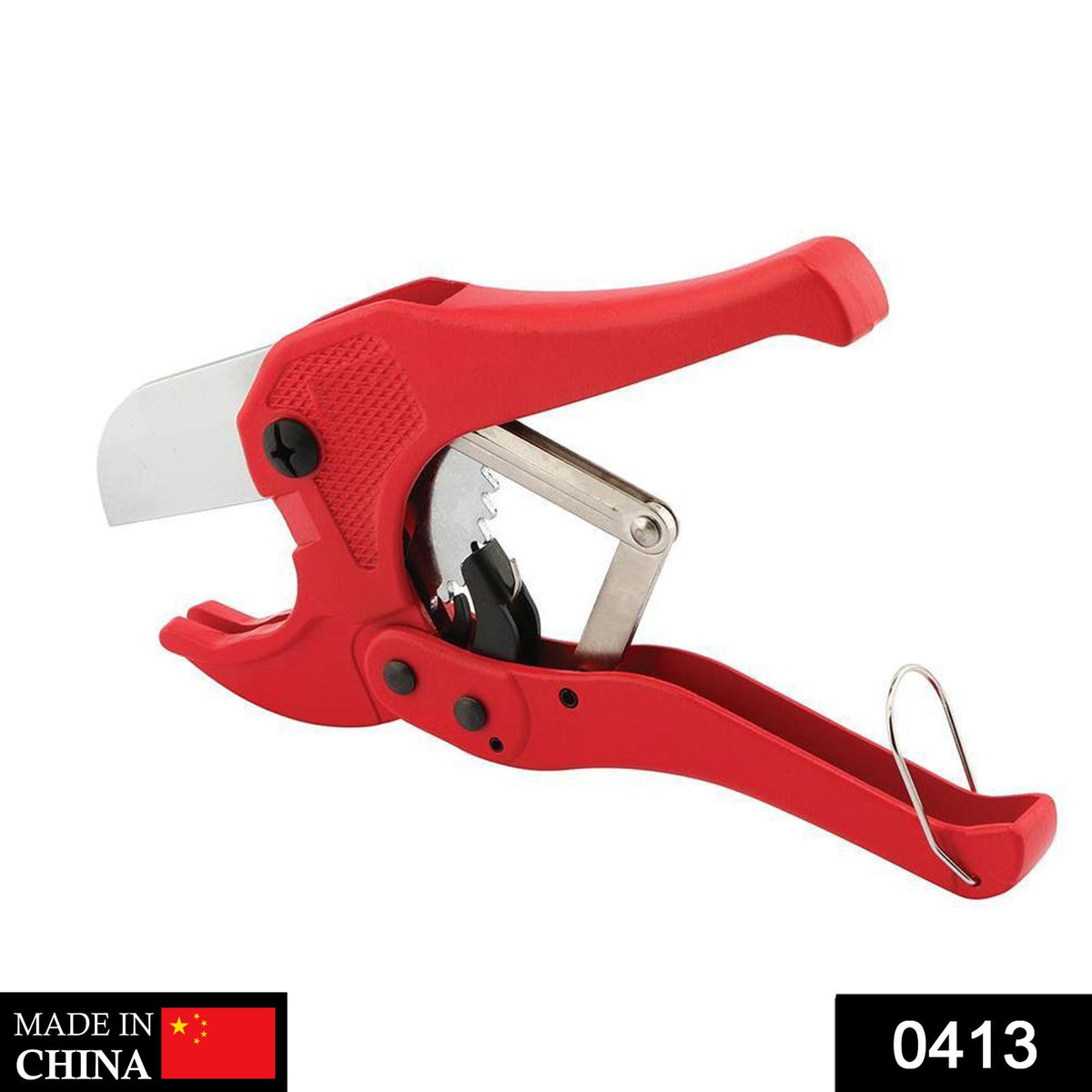 Heavy-duty PVC pipe cutter with sharp stainless steel blade for precise cuts. Main image
