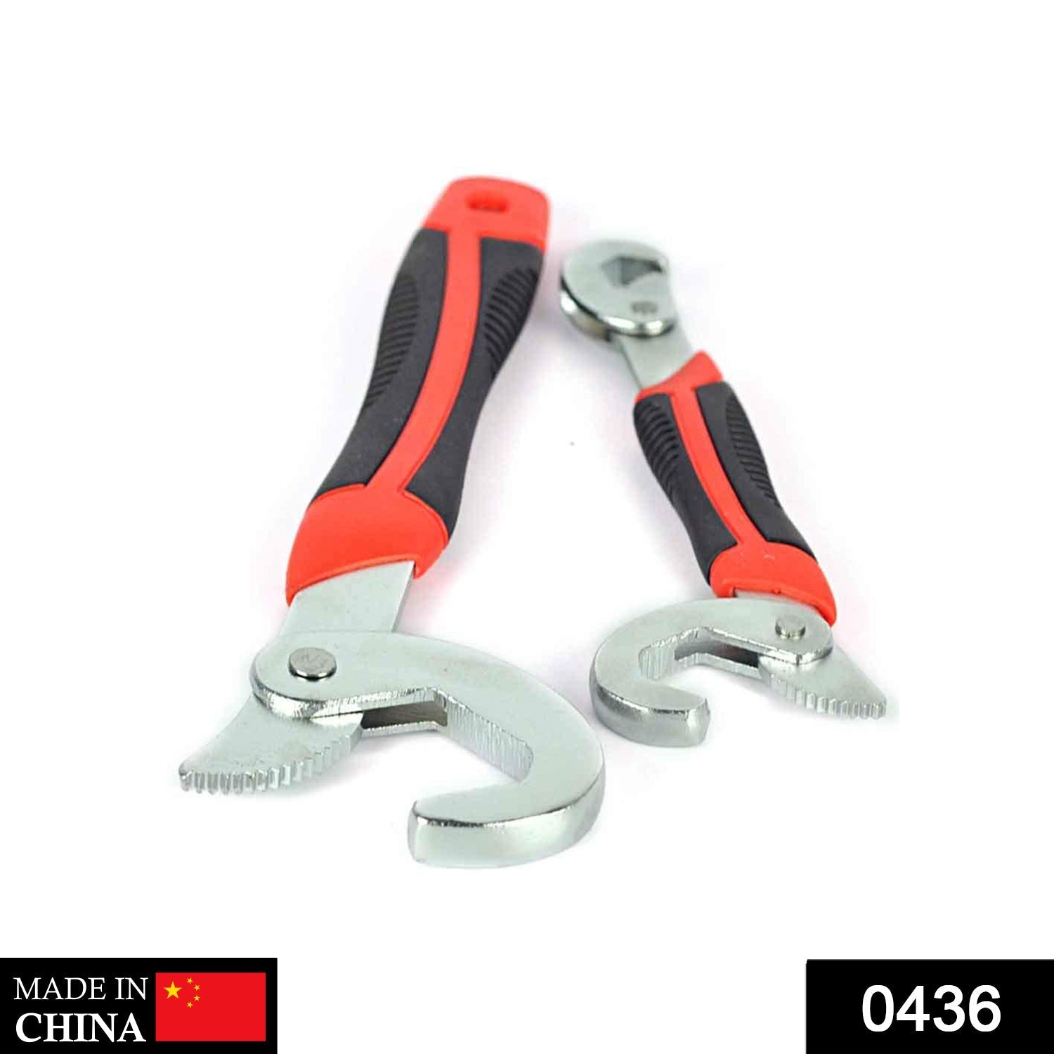 Adjustable Wrench Set – Universal Snap Grip 2-Pc | BoltForce Secondary image