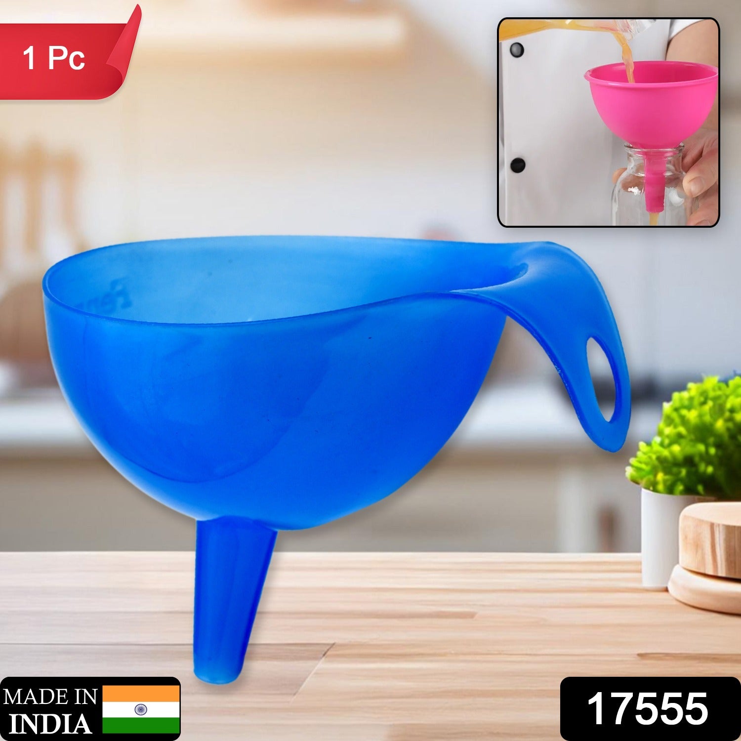 Plastic Funnel – Food Grade Kitchen Pouring Tool | Vastate Secondary image