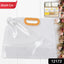 Clear airtight storage bag 30x24cm with screw-on cap for food freshness