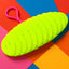 Flexible plastic worm fidget toy in folded shape perfect for sensory relief