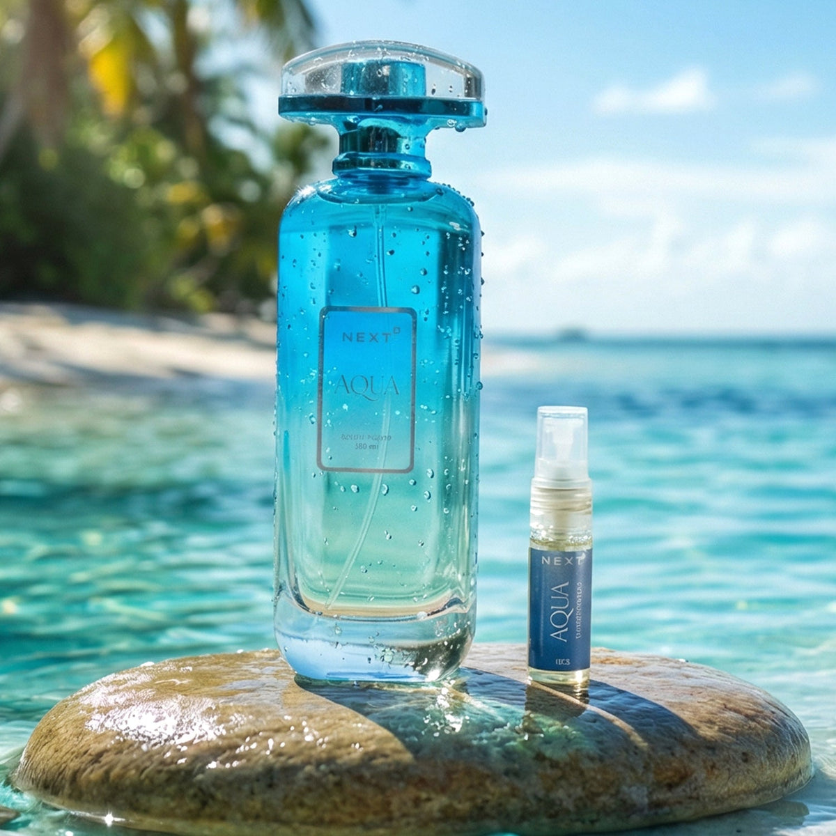 Next Aqua Perfume 100ml bottle front view, stylish and elegant Main image