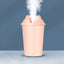 Cute bear USB humidifier with multicolor LED light glowing softly.