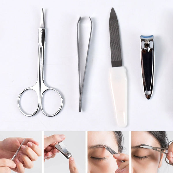 Portable manicure and foot care tools kit for grooming on the go