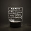 Styleva 3D acrylic decorative lamp on a wooden desk, showcasing its warm glow.
