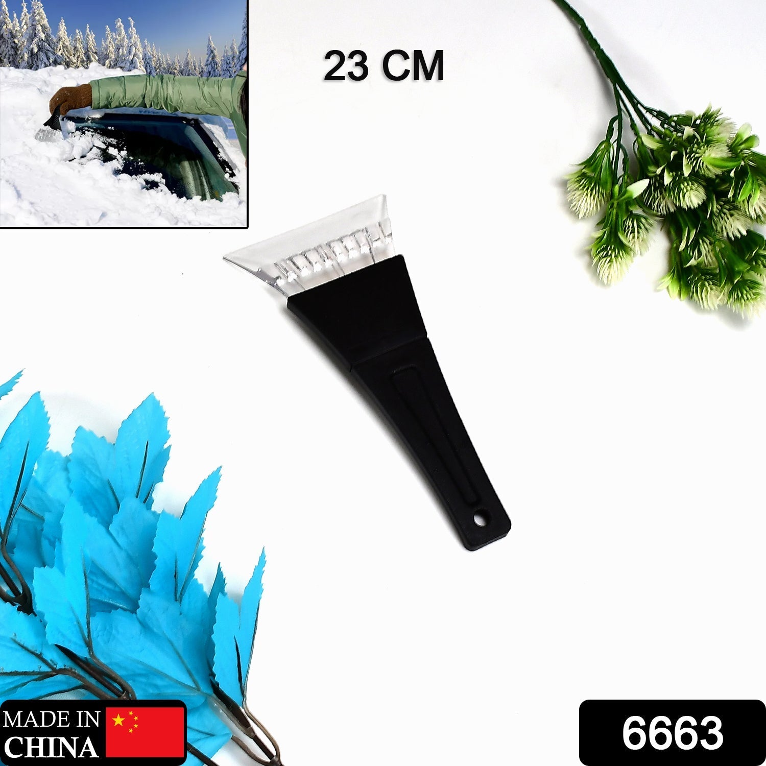 Car Ice Scraper – Durable Windshield Frost Remover | Velvet Wheels Secondary image
