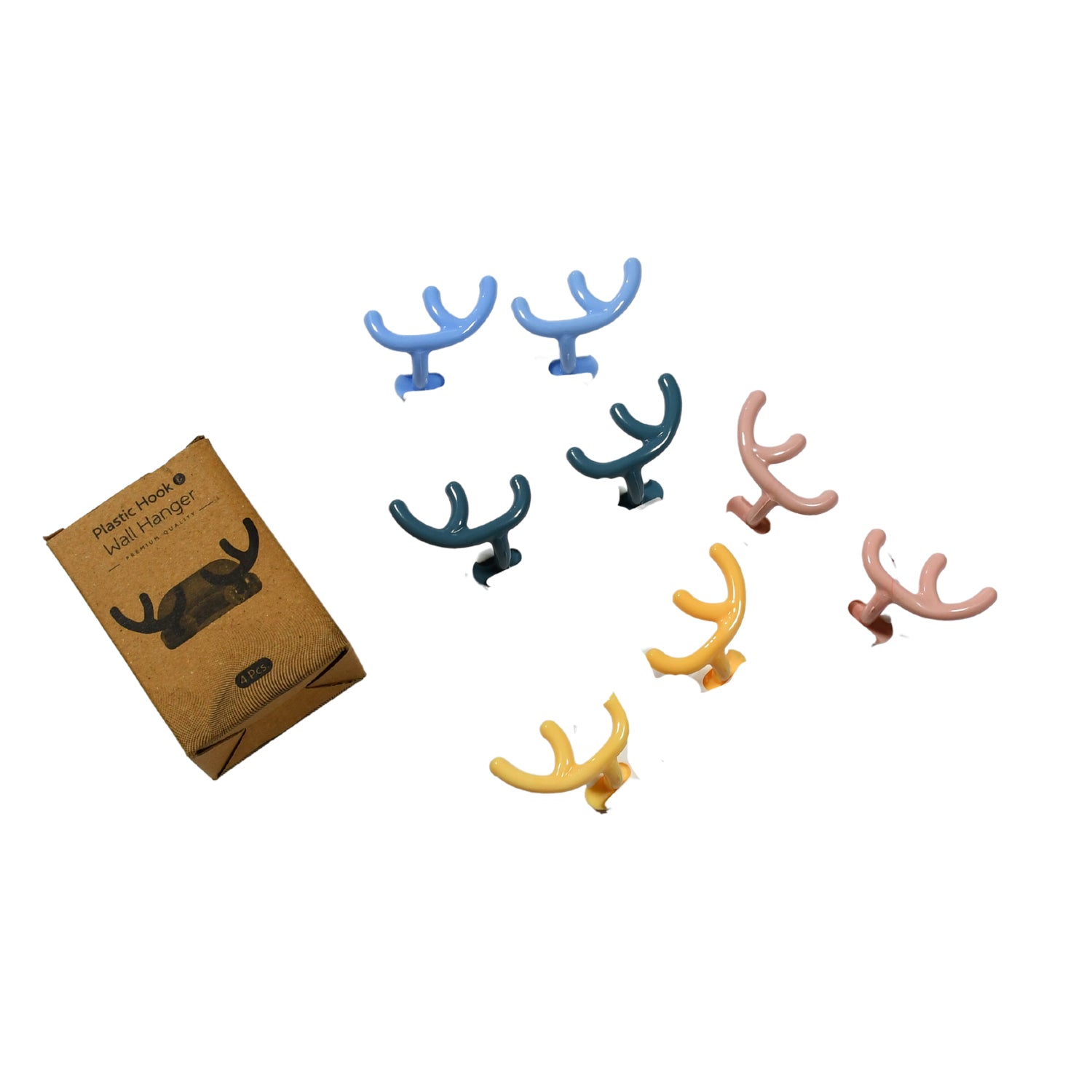 Adhesive Wall Hooks – Heavy Duty No-Drill (Pack of 4) | Indo Glow Secondary image