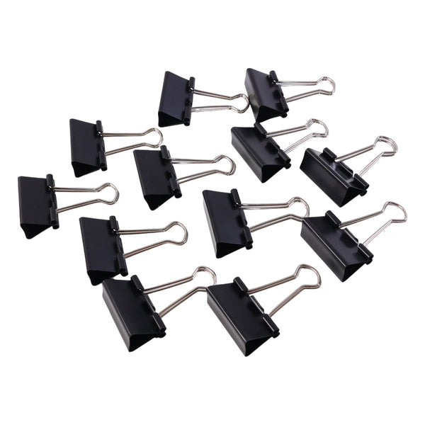 Set of 12 medium 32mm binder clips for holding papers tightly